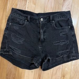 American Eagle black shorts denim